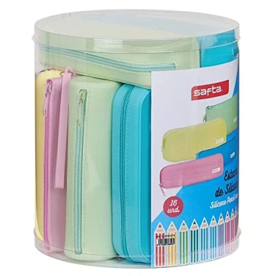 Afbeelding van Schoolpennenzak Safta Blauw 22.7 x 23 cm