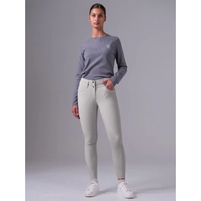 Image de PS of Sweden Pantalon d&#039;Équitation Martina Full Grip GreigeVendu par Agradi