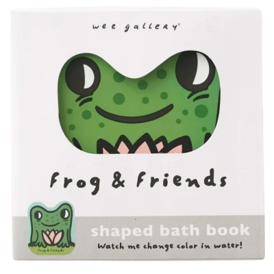 Afbeelding van Wee Gallery Shaped Bath Books Frog and Friends