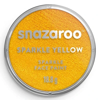 Image de Snazaroo Peinture Pour Visage et les Corps, Maquillage Déguisement, Enfants Adults,Fard 18 ML, Couleur Jaune Nacre
