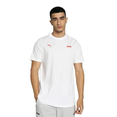 Afbeelding van Puma Small LOGO TEE Tshirt print, Heren, Maat: Small, White