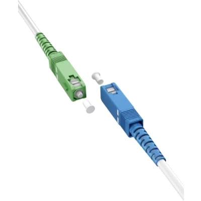 Afbeelding van Goobay Glasvezelkabel (FTTH), Singlemode (OS2) White, wit (Simplex), 1 m