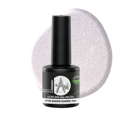 Afbeelding van I.Am Soak Off Gel Polish #118 Sheer Sheen (7ml)