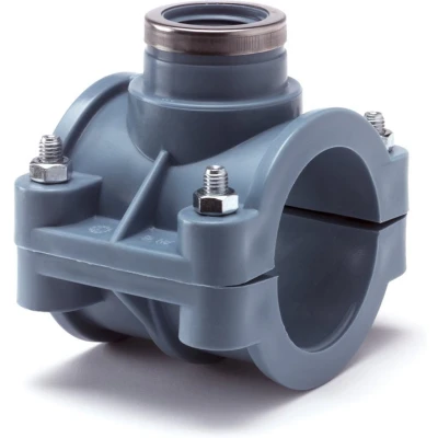 Afbeelding van PP aanboorzadel 1x binnendraad 50mm x ¾&quot;