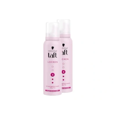 Afbeelding van Schwarzkopf Taft 2 flessen stylingschuim voor langdurige krullen, x 150 ml, houdniveau 3, veganistische formule*
