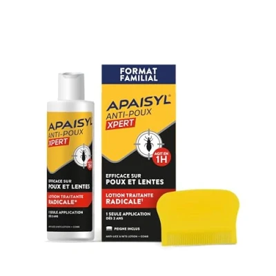 Afbeelding van Apaisyl Anti Luizen Xpert Radical Lotion Tegen en Neten 200 ml