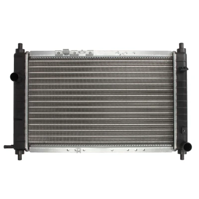 Afbeelding van THERMOTEC D70007TT Radiateur voor voertuigen met/zonder airco 295 460 23 Handgeschakeld Koelribben mechanisch gelast