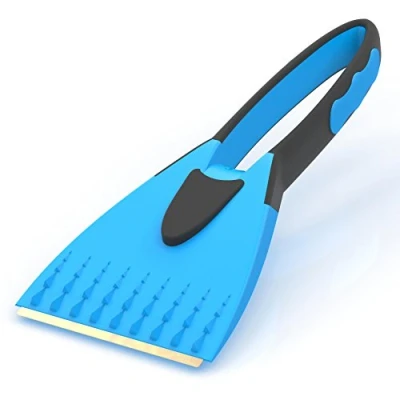 Afbeelding van Auprotec IJskrabber met geïntegreerd, zacht anti slip handvat, blauw