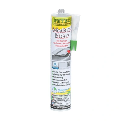 Afbeelding van PETEC 83310 Beglazingslijm, kit Cartridge 310 20 Zwart Uithardend