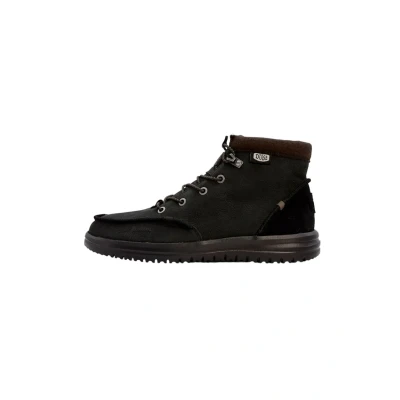 Afbeelding van Hey Dude Stivaletto Veterboots, Heren, Maat: 42, Nero Leer/ synthetisch