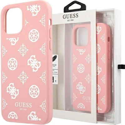 Afbeelding van Guess Peony Silicone Back Case Geschikt voor Apple iPhone 12 Pro Max (6.7&quot;) Roze