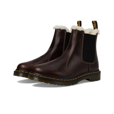 Afbeelding van Dr. Martens Leonore Korte laarzen, Dames, Maat: 37, Brown Leer