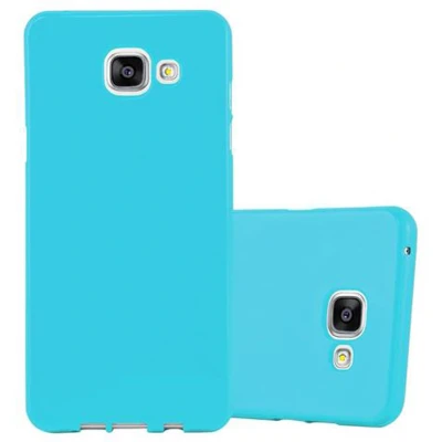 Afbeelding van Cadorabo Hoesje geschikt voor Samsung Galaxy A5 2015 in JELLY LICHT BLAUW Beschermhoes gemaakt van flexibel TPU silicone Case Cover