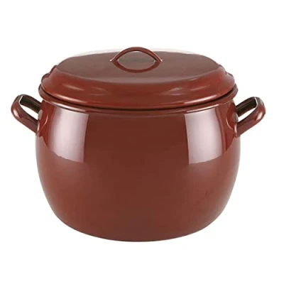 Afbeelding van Casserolepan met deksel Quid Classic Bruin Geëmailleerd Staal Afmetingen 14 cm