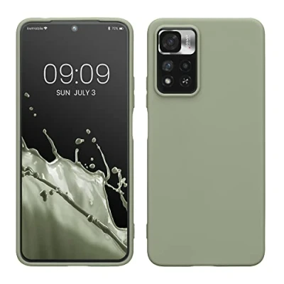Afbeelding van kwmobile telefoonhoesje geschikt voor Xiaomi Redmi Note 11 Pro+ 5G / Pro Plus Hoesje smartphone Back cover in grijsgroen