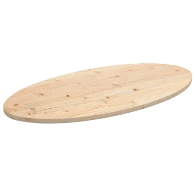 Afbeelding van Tafelblad ovaal 110x55x2,5 cm massief grenenhout