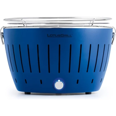 Afbeelding van LotusGrill Classic Hybrid Tafelbarbecue Ø350mm Diepblauw Blauw / 35W x 23,5H 35L cm Metaal