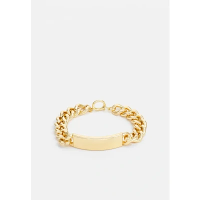 Afbeelding van Urban Classics Plate Bracelet Unisex Armband goldcoloured, Heren, Maat: S/M, Gold coloured