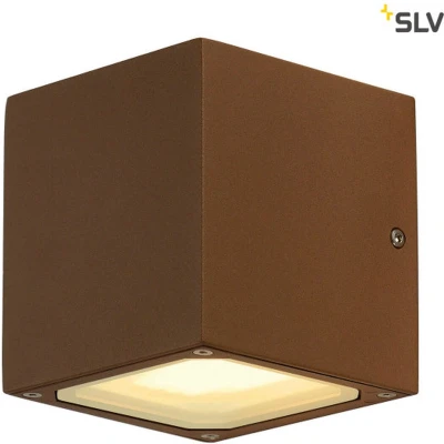 Afbeelding van SLV Sitra Cube Buitenlamp (wand) 18 W Roest (mat)