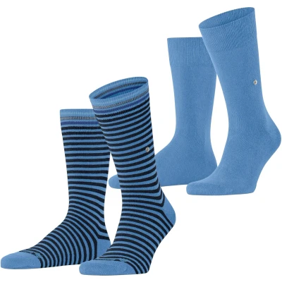 Afbeelding van Burlington Everyday Stripe Sokken Heren 21087 6884 marina 40 46