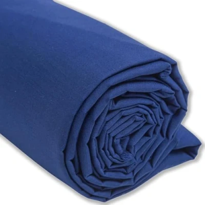 Afbeelding van IPEA Katoenen stof, popeline, blauw, 200 cm x 150 cm, gemaakt in Italië, stof per meter voor naaien, kleding, voeringen, meubels, accessoires, patchwork, effen om te naaien