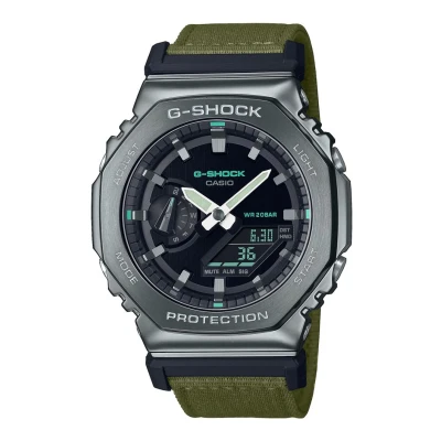 Afbeelding van Casio heren Classic horloge GM 2100CB 3AER in de kleur Donkergrijs