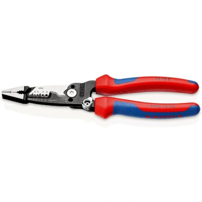 Afbeelding van KNIPEX 13 72 8 WireStripper multifunctionele tang elektricien Amerikaans met meercomponentengrepen zwart geatramenteerd 200mm