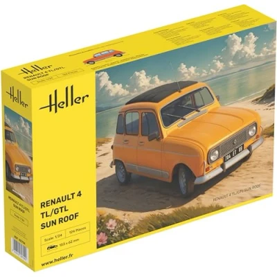 Afbeelding van 1:24 Heller 82704 Renault 4 TL/GTL met Zonnedak Auto Plastic Modelbouwpakket