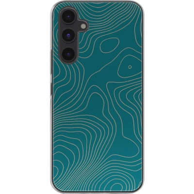 Afbeelding van imoshion hoesje Geschikt voor Samsung Galaxy A54 (5G) Siliconen Design Meerkleurig / Topo Turquoise