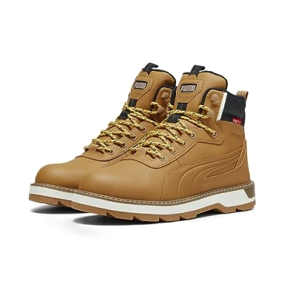 Afbeelding van Puma Desierto V3 Puretex Unisex Sneakers hoog, Maat: 38.5, Taffy/black Hoogwaardig imitatieleer