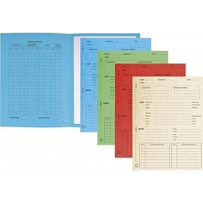 Image de Exacompta 445118e pack de 25 chemise artonnée sans rabat pour avocats x 32 cm couleurs assorties