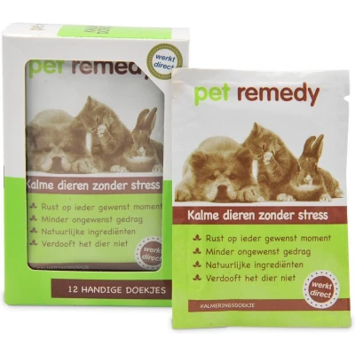 Afbeelding van Pet Remedy Kalmerende Doekjes 12 stuks