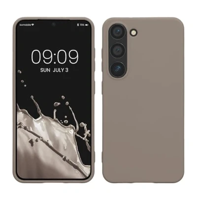 Afbeelding van kwmobile telefoonhoesje geschikt voor Samsung Galaxy S23 Hoesje smartphone Back cover in taupe