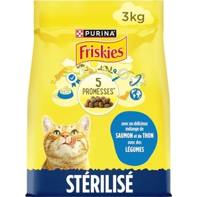 Afbeelding van Friskies droogvoer voor katten zalm, tonijn &amp; groenten kattenbrokken gesteriliseerde 3000g