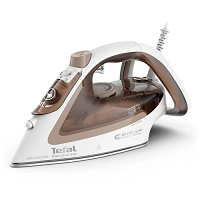 Afbeelding van Tefal FV5780 Easygliss Eco stoomstrijkijzer, 2800 W, stoomstoot 240 g/min, automatische stoom 50 verticale stoom, Durilium AirGlide zool, 88% recyclebaar, modieus,