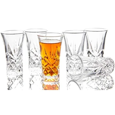 Afbeelding van JAIEF 6 cl shotglazen, vaatwasmachinebestendig, stabiel dankzij dikke basis (6 stuks)