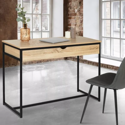 Image de Bureau 1 tiroir DETROIT design industriel