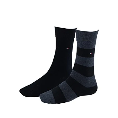 Image de Tommy Hilfiger Chaussettes (Lot de 2) Homme, Noir, 39 42