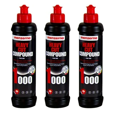 Afbeelding van menzerna Heavy Cut Compound 1000 3 stuks polijstpasta 250 ml