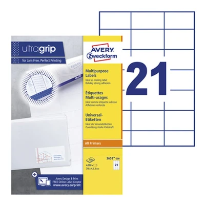 Image de Avery Zweckform 3652 étiquettes multi emploi 4200 étiquette(s)