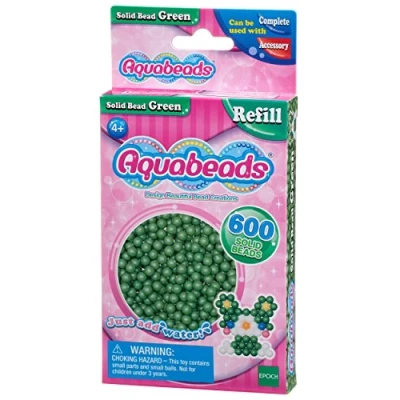 Afbeelding van Aquabeads De navulverpakking met parels groen 32548 navulkleur creatieve vrije tijd