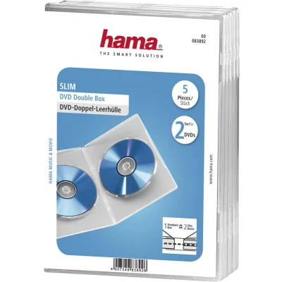 Afbeelding van Hama Dubbele Dvd Hoes Doorzichtig 5 Stuks