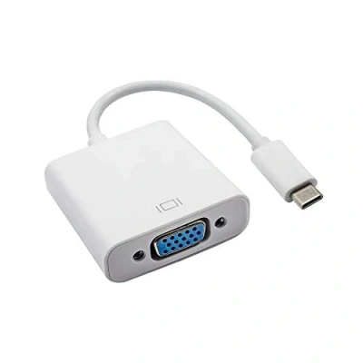 Afbeelding van Akyga AK AD 55 Kabeladapter USB Type C VGA Wit (VGA, C, 7.50 cm), Data + Video Adapter,