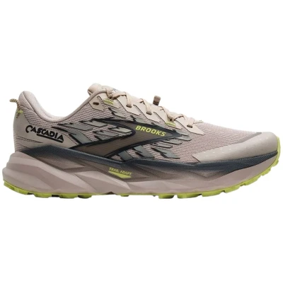 Afbeelding van Brooks Cascadia 19 Trail hardloopschoenen, Heren, Maat: 46, Chateau ebony sunny lime Sandwich mesh