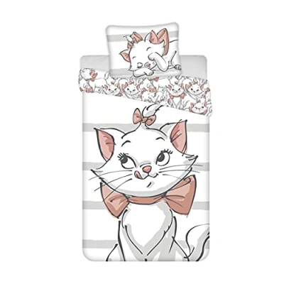 Afbeelding van Jerry Beddengoed Marie Les Aristochats 140 x 200 cm + 1 kussensloop 50 70