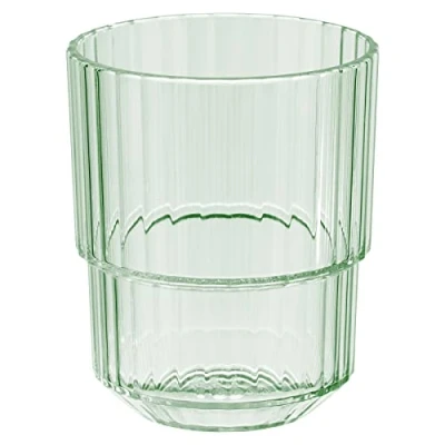 Afbeelding van APS Linea Hoogwaardige Tritan kunststof beker, 0,15 l, BPA vrij, stapelbaar, onbreekbaar, herbruikbaar en vaatwasmachinebestendig, 150 ml, lichtgroen