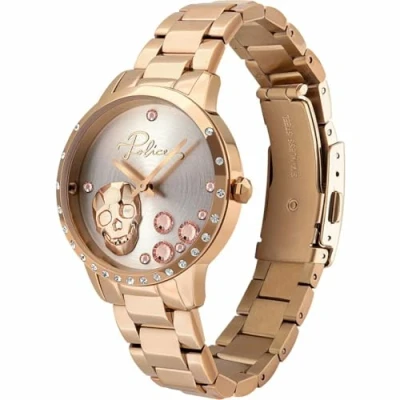 Afbeelding van Police Multicolor Stalen Horloge met Roze Accenten