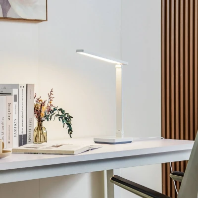 Afbeelding van Lindby LED bureaulamp Rylas, wit, USB, CCT