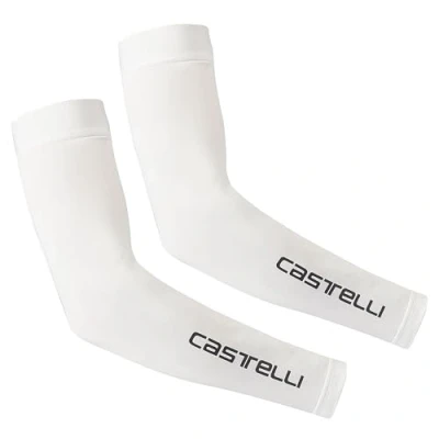 Afbeelding van CASTELLI UPF 50+ Light Arm 2 manchons Manchettes légères avec protection solaire pour le cyclisme et l&#039;extérieur, Blanc., S