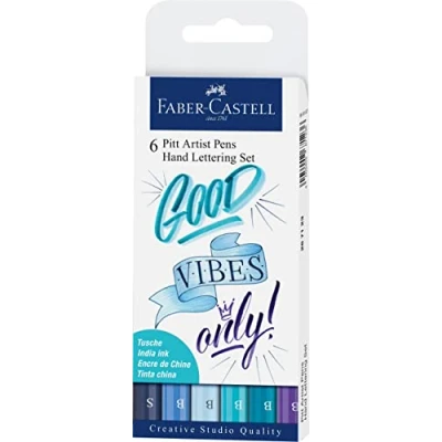 Afbeelding van Pitt artist Pen letteringset 6 delig etui